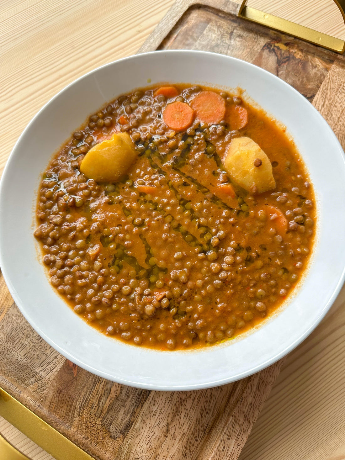 Smoky Lentil Stew with Picual Olive Oil